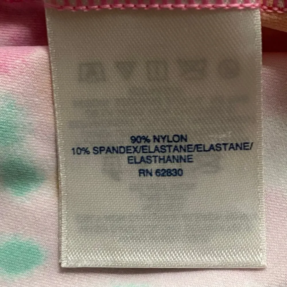Lands‎ End Pink Tie Dye Rash Guard Kids L 14-16 Short Sleeve Pullover Swim Top